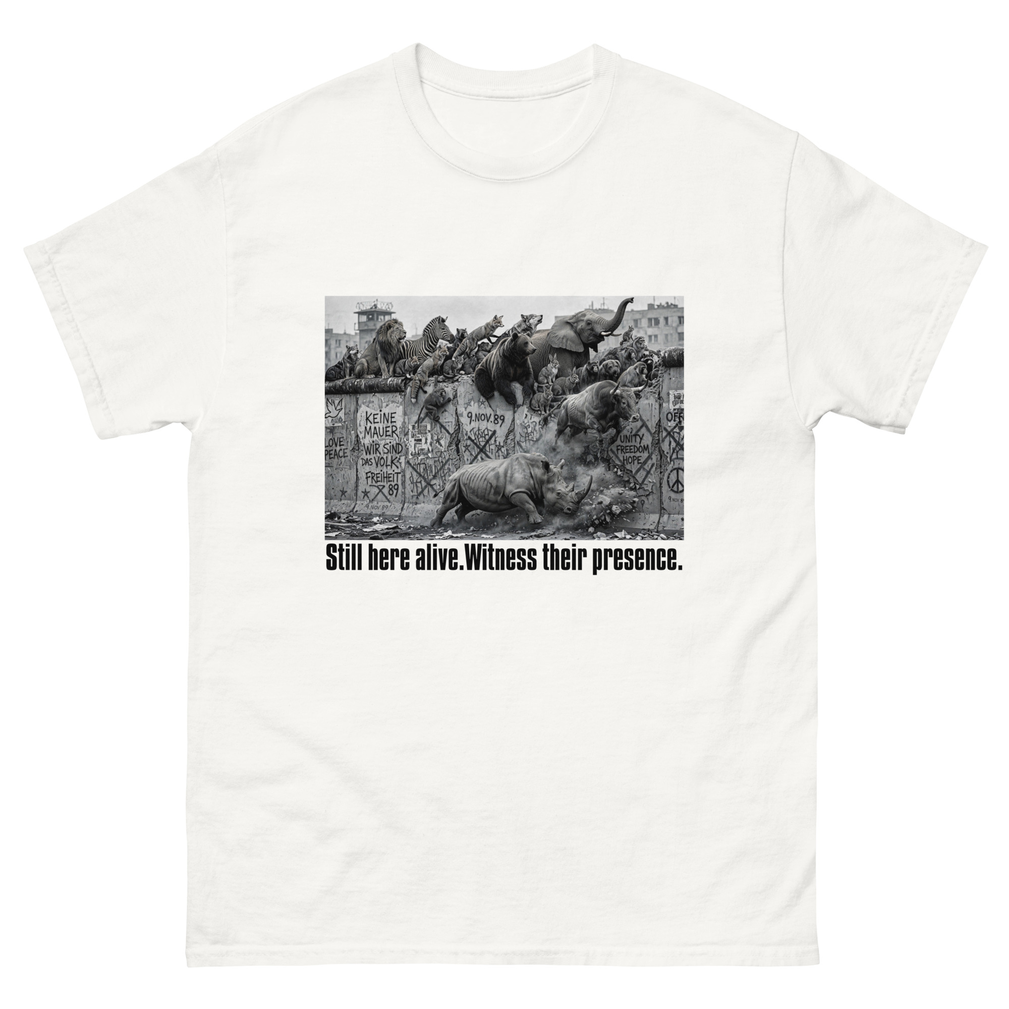 The wall of animals T Shirts